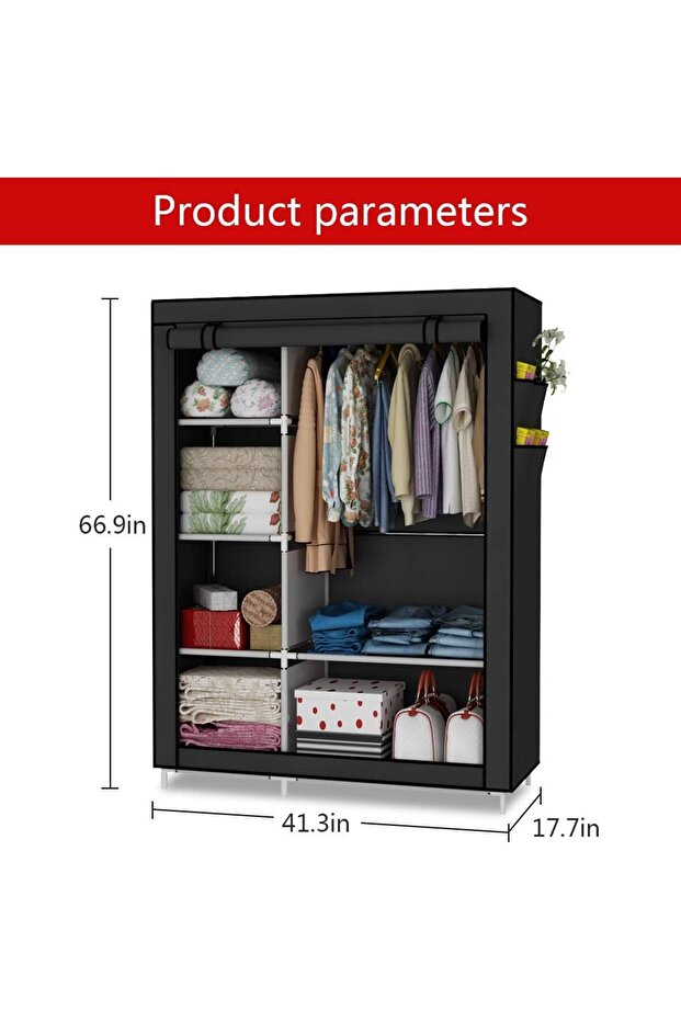 خزانة ملابس قماشية - 4