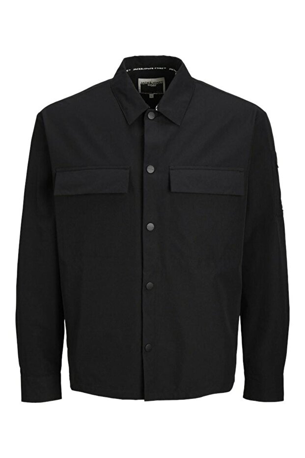 Men's Black Jcofusıon Tech Overshirt Shirt 12290687-Black