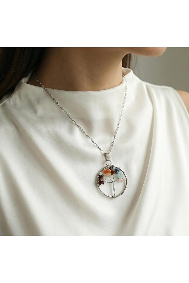 Taurus Tree of Life Necklace - Stainless Steel