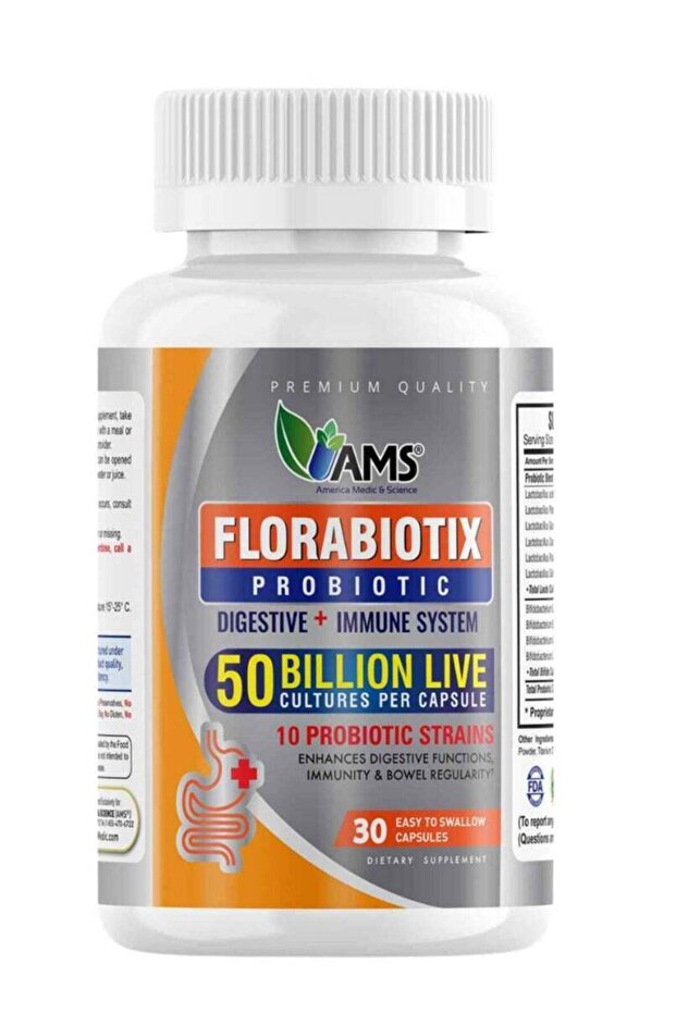 Florabiotix Probiotic Digestive+Immune System Capsules 30's