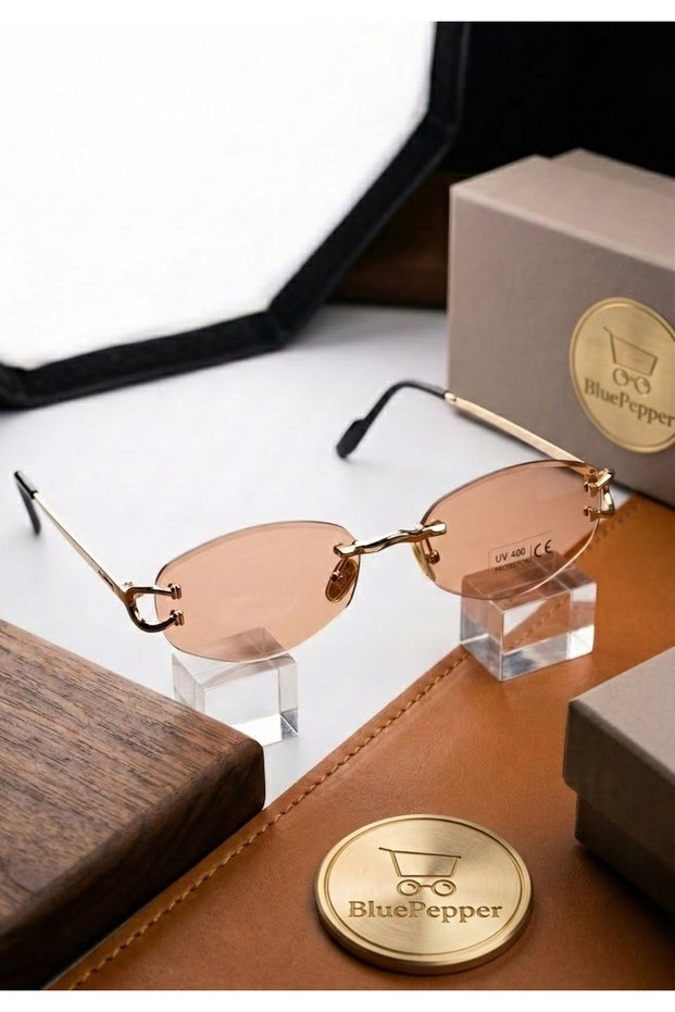 Cartel V2 | Premium Quality Sunglasses Metal Strappy Rimless Modern Luxury Glasses