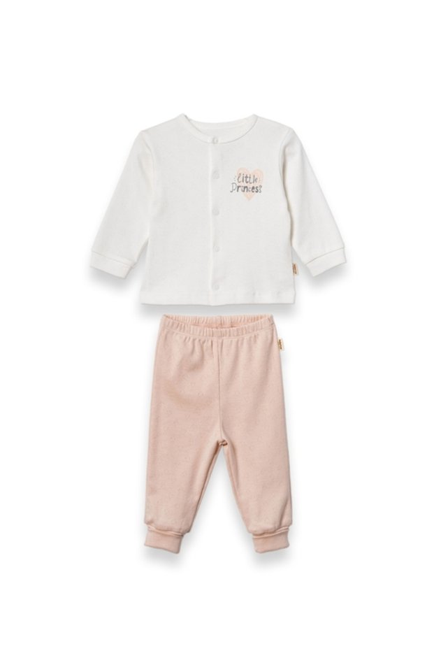 100% Cotton, Baby Girl 2-Piece Set – Little Princess Top and Bottom Set – Newborn & 0-24 Months