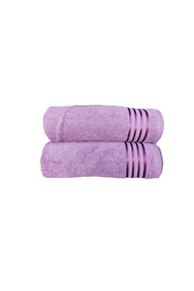 Bath Towel Set 2 Pieces 70 X 140 Mulberry Color Soft Bath Towels