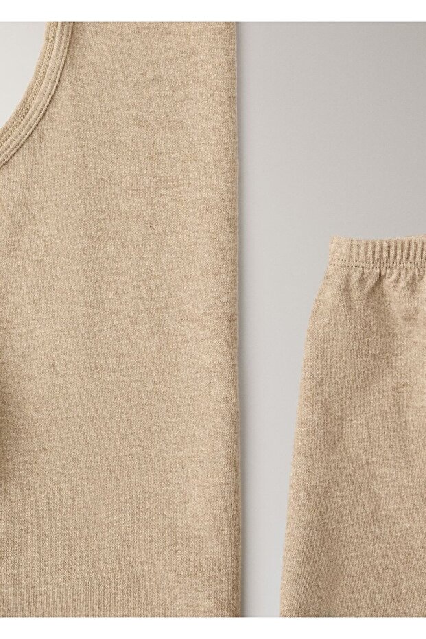 Pamuklu pijama şort - 5