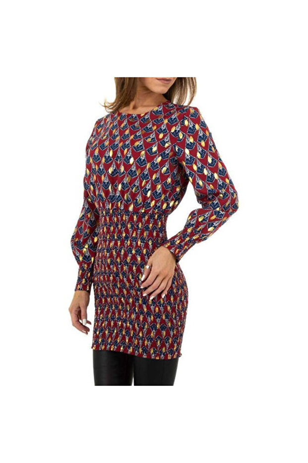 Rochie Voyelles B066 multicolor, - 3