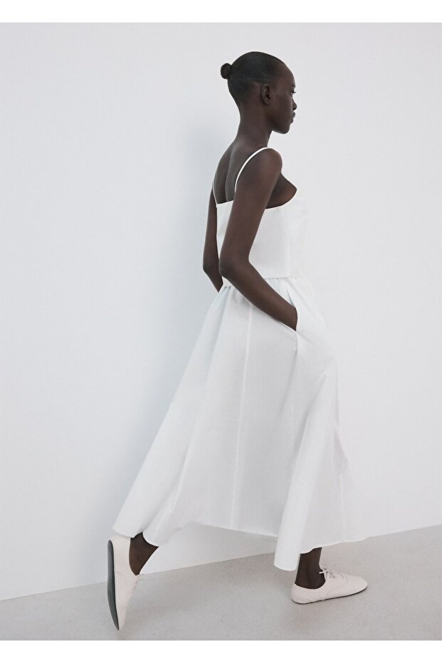 Pamuklu cropped bluz - 7