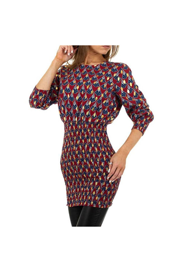Rochie Voyelles B066 multicolor, - 1