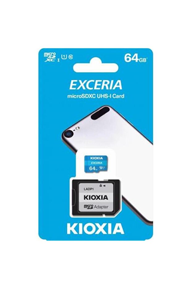 بطاقة ذاكرة Exceria microSDXC UHS-1 C10 سعة 64 جيجابايت بسرعة 100 ميجابايت في الثانية