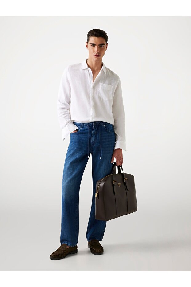 Linen-blend joggers - 2