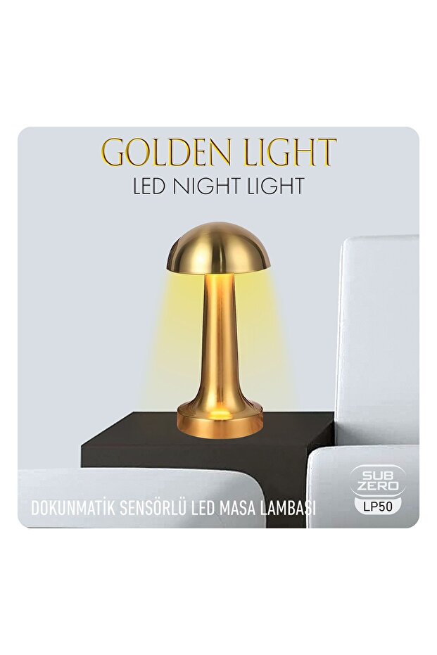 DOKUNMATİK SENSÖRLÜ MASA LAMBASI GOLDEN NİGT