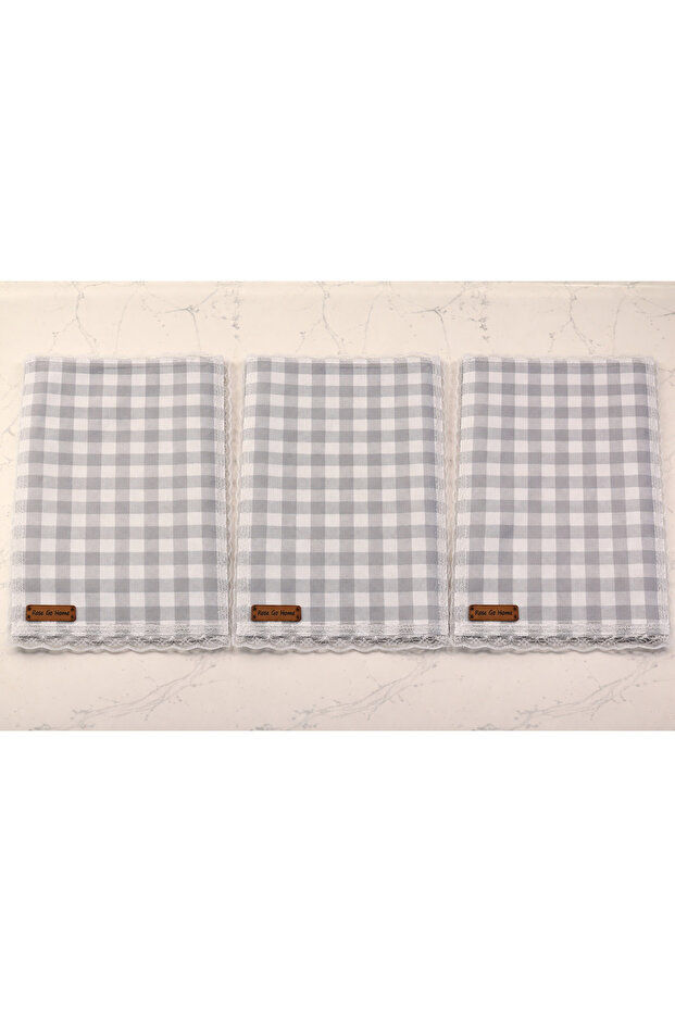 Advantageous Package of 3 Gray Dough Cloths