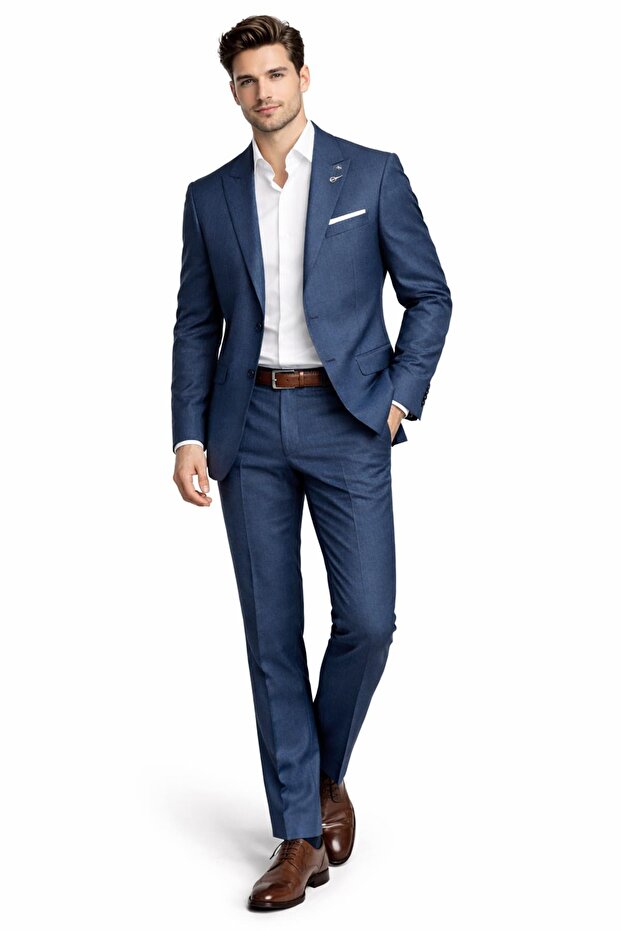 Men's Silim Fit Vest Set Double Slit Suit Bgl-St05327