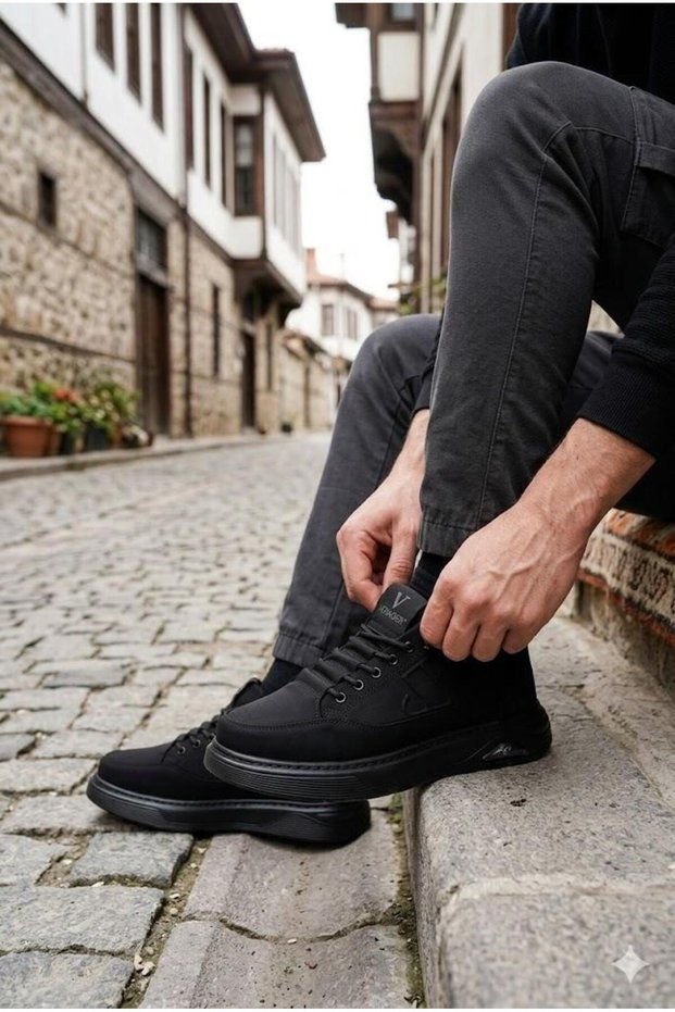 E327 Comfortable Lightweight Linen Rubber Laced Casual Sneakers Men's Sports Shoes