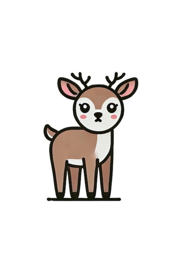 Decorative Sticker, Deer, Brown