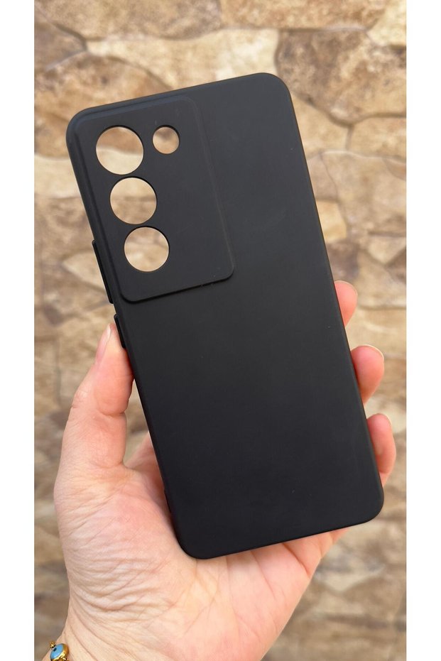 Vivo v30 lite compatible silicone Shock-Absorbing classic protective rubber case