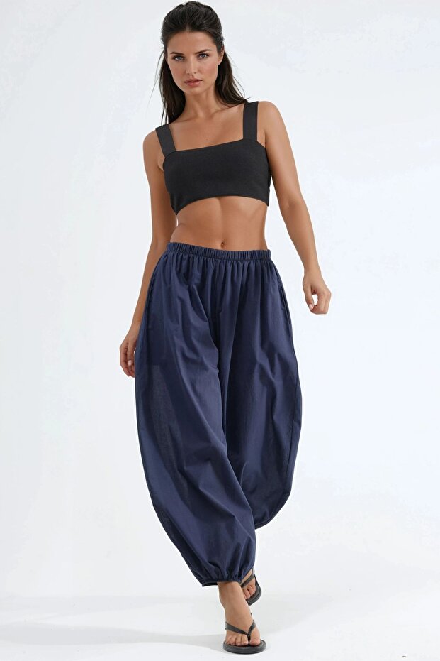 BUSEM Lastik Bel Balon Pantolon - 4