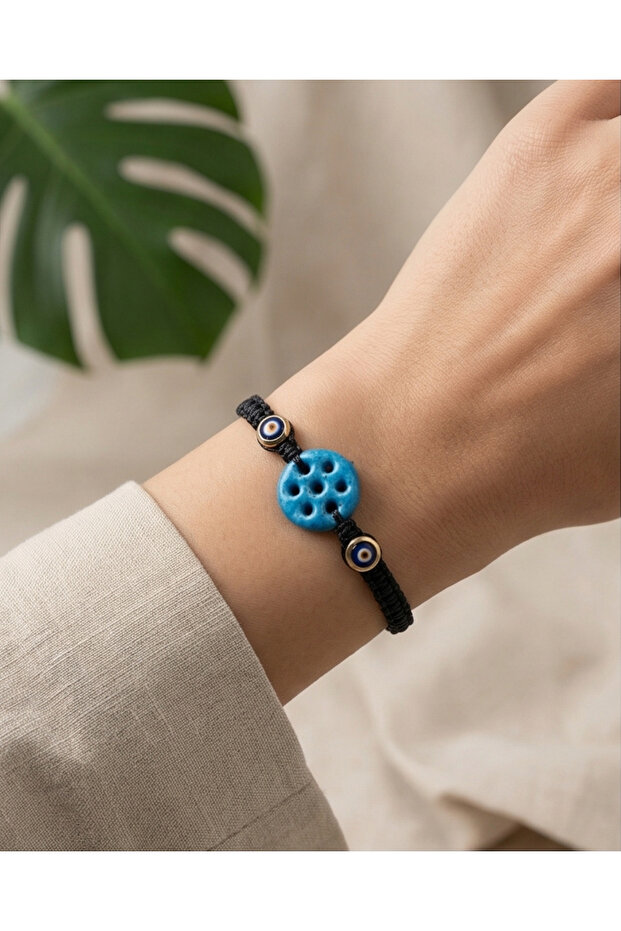Seven-Eyed Syrian Evil Eye Bracelet
