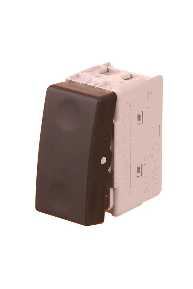 Gewiss Top System single switch, modular, IP20, black