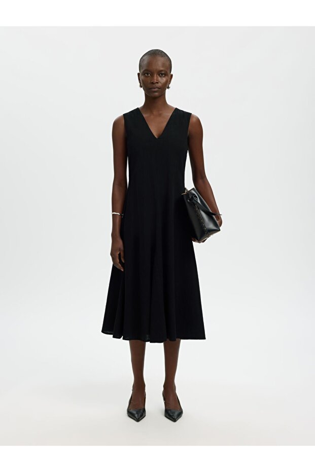 Maxikleid Leinenmix - 4