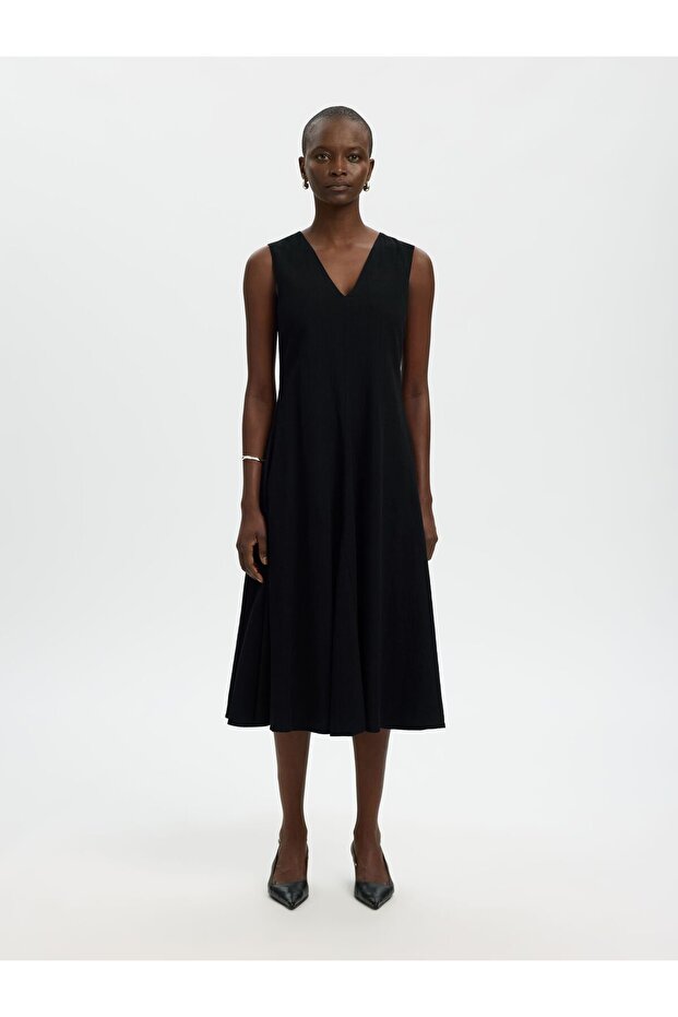Maxikleid Leinenmix - 1