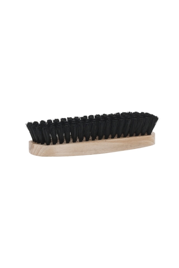 Shoe polishing brush with wooden handle 165x50 mm, fast shine, efficient cleaning - 1