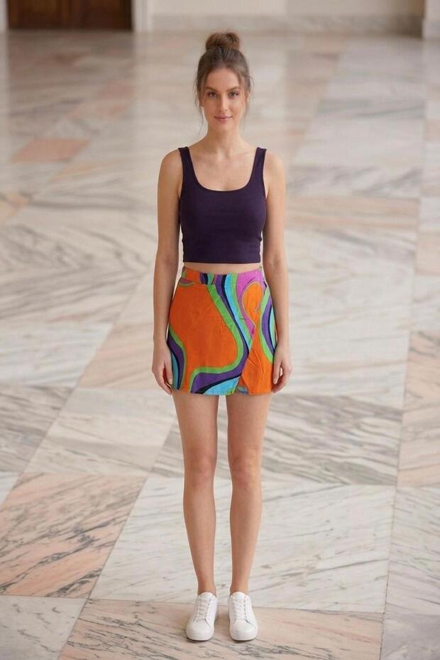 Women's Viscose Shorts Skirt