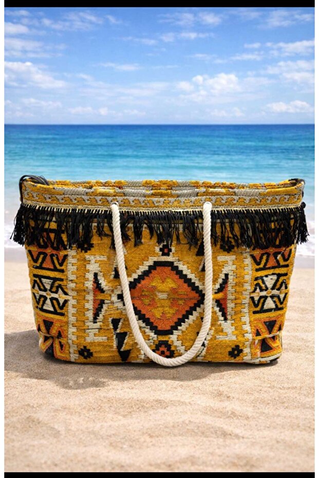 New Trend in Beach Fashion: 53 Cm-35Cm Size Durable and Aesthetic Beach Bag Si
