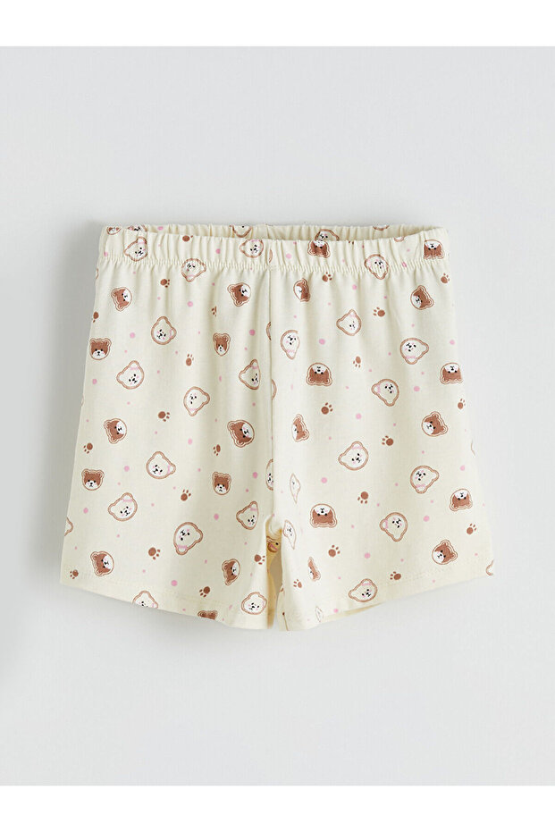 Printed Combed Cotton Girls' Pajama Bottoms