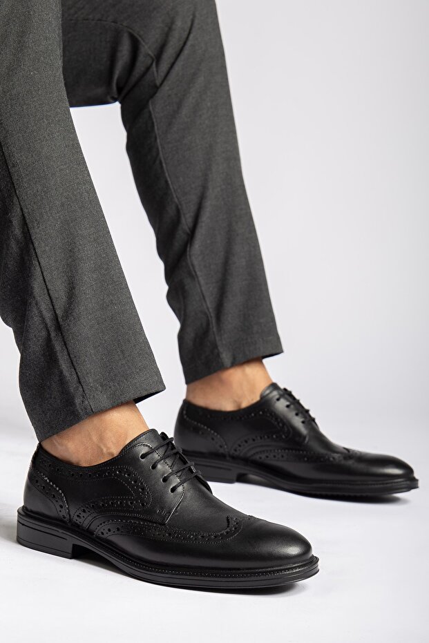 Genuine Leather, Classic, Inside and Outside D Leather Men's Shoes