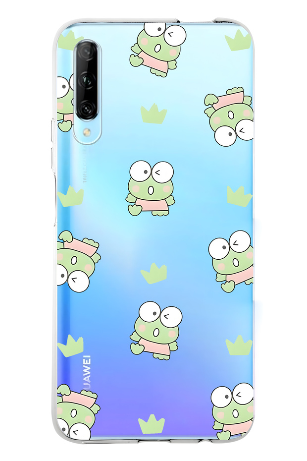 Huawei P Smart Pro Compatible Frog Patterned Transparent Phone Case