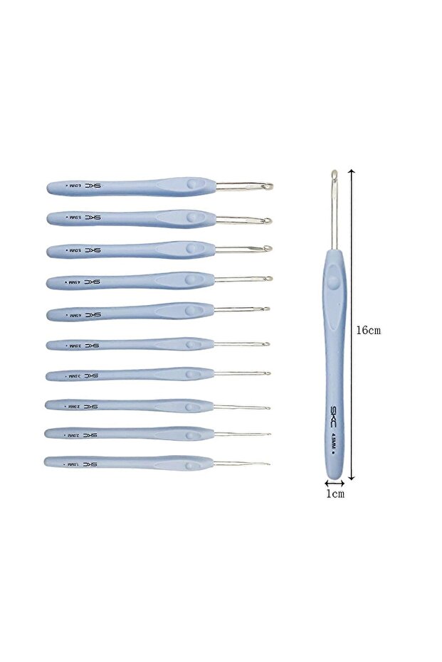 4.00 mm High Quality Skc Silicone Strappy Crochet Hook, Soft Strappy Crochet Knitting Needles Knitting Tool DIY Sewing