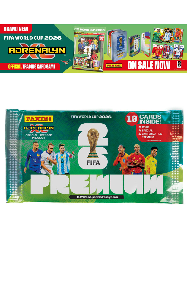 Licensed Fifa World Cup 2026 ™ Adrenalyn XL ™ 1 Pack (10 Cards) by Panini