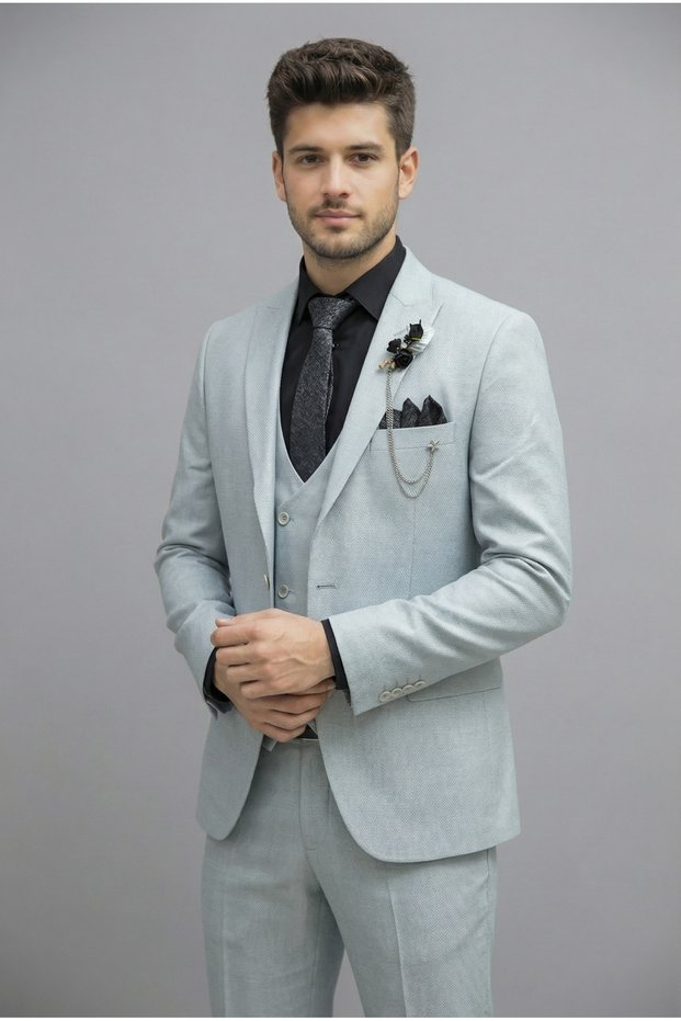 Men's Slim Fit Vest Set Suit (2026)