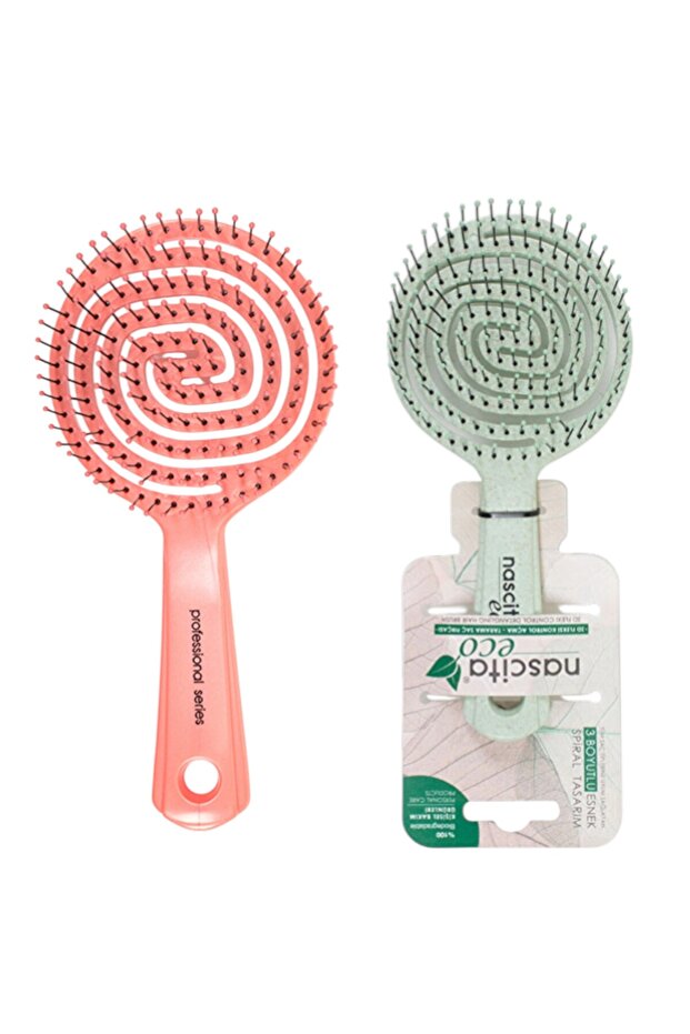 Pro Three-Dimensional Oval Hairbrush 02 + Reversible Hairbrush Pro'2G