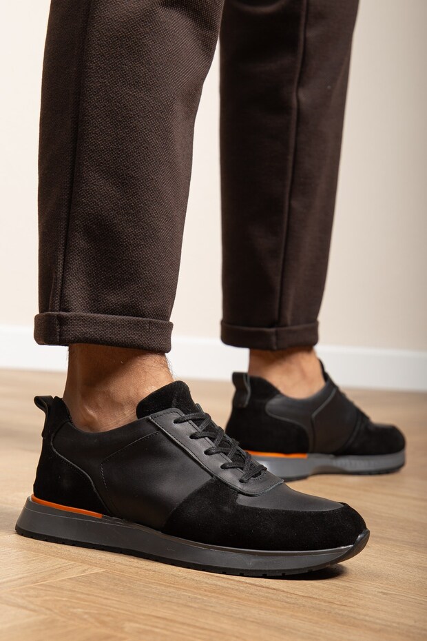 Genuine Leather , 4 Seasons, Inside Out D Leather Men's Casual Shoes