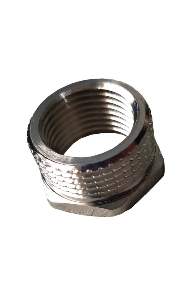 Brass reducer, internal - external thread, connection 3/4' - 1/2', chrome plated
