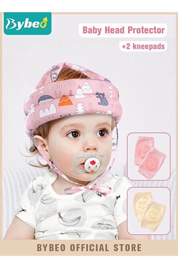 Baby Head Protector Cushion Pillow Toddler Breathable Safety Protect Hat With 2 Knee Pads for Crawli