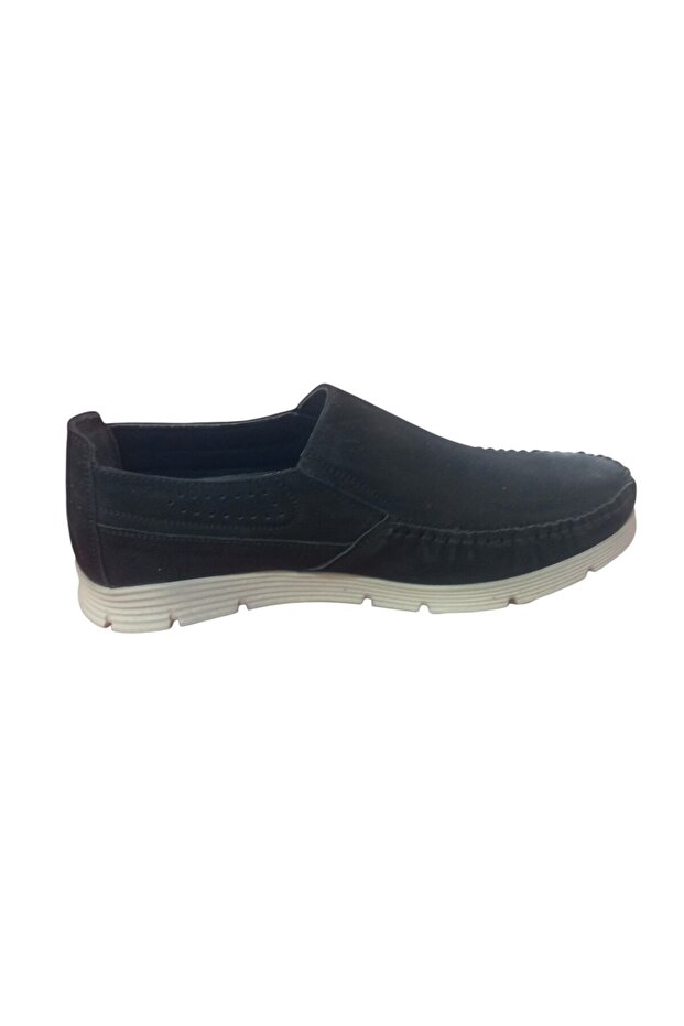 Enes Black Nubuck White Poly Sole Genuine Leather Leather Ek Shoes