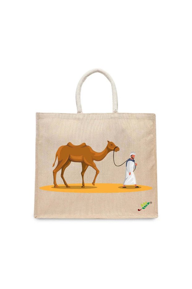 Tote Bag - The Desert Nomad Printed Stylish Carry-All Cotton Tote Set of 01