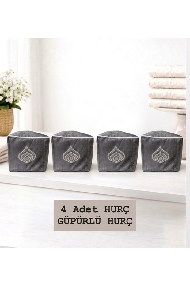 Guipure Lace Hurç Dowry Box (4 Pieces)