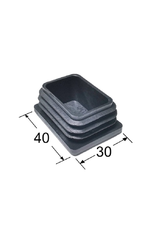 Capac Plastic Pentru Teava Rectangulara 40x30mm - 20buc/punga - 1
