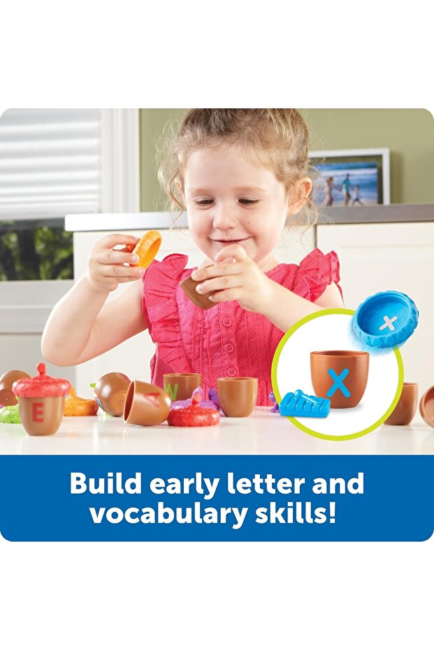 Kids Alphabet Acorns Activity Set, 78 Pcs, Multicolor - 3