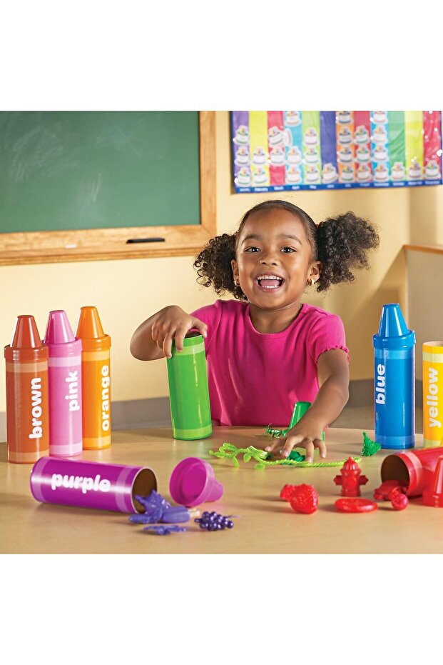 Rainbow Sorting Crayons, 56 Pieces, Ages 3+ - 2