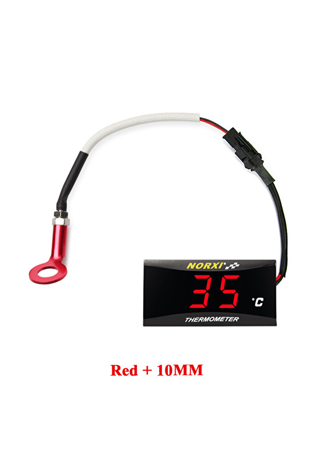 مستشعر درجة حرارة رأس أسطوانة الدراجة النارية Red-M10، جهاز قياس رقمي صغير مربع من نوركسي، حساس رطوبة