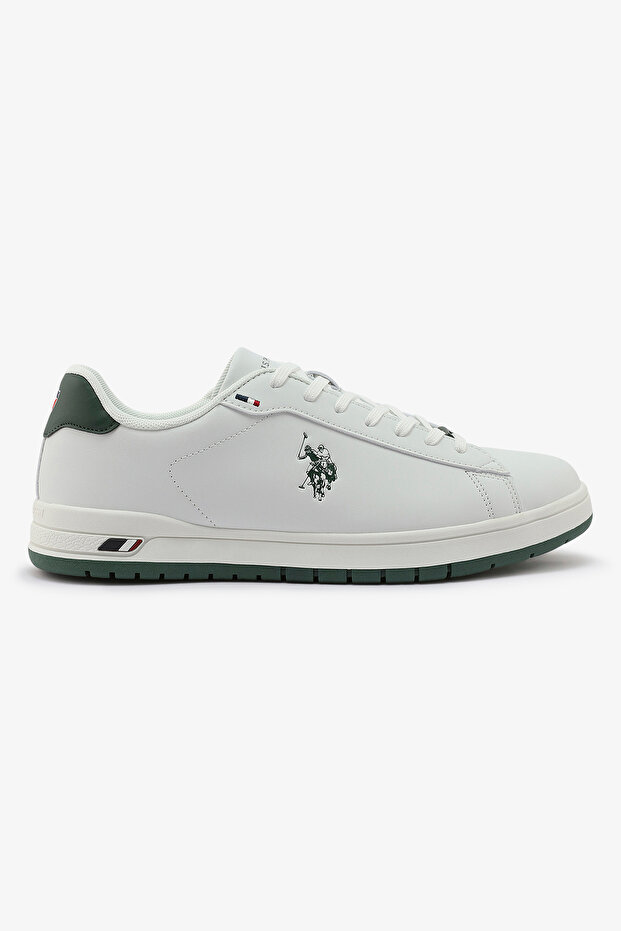 Men's White Sneakers - Classic Design with White Accents, Comfortable Casual Shoes for Everyday