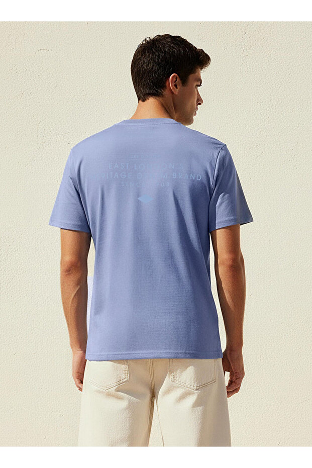 Men Regular Fit Crew Neck Short Sleeve Logo Print T-shirt