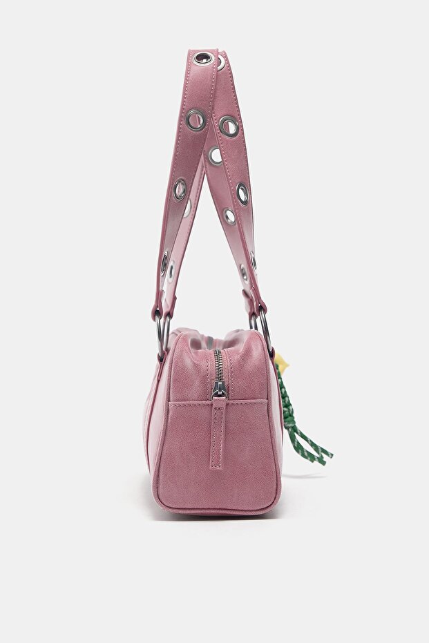 Süslemeli omuz çantası - 4