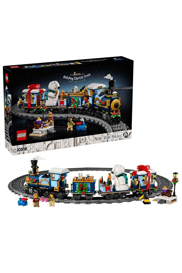 Icons New Year's Express Train 10361 - Creative Model Building Set for Adults (956 Pa