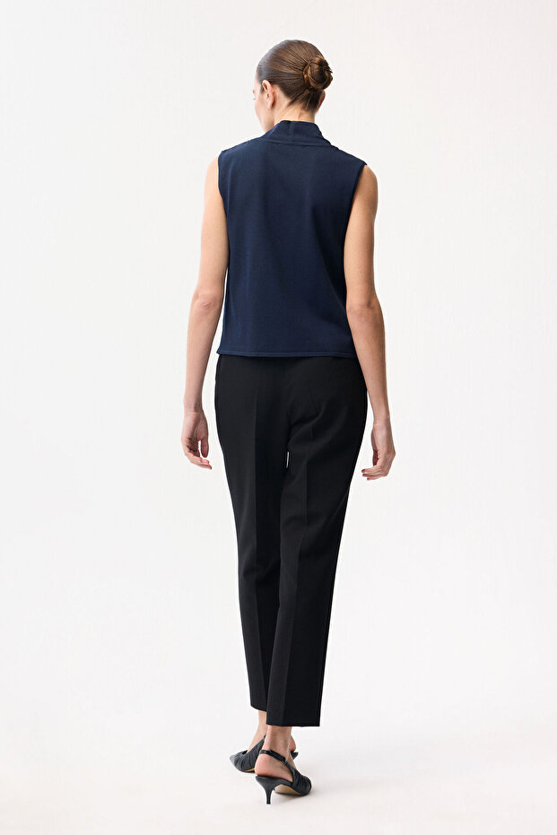 Kolsuz Triko Bluz - 5