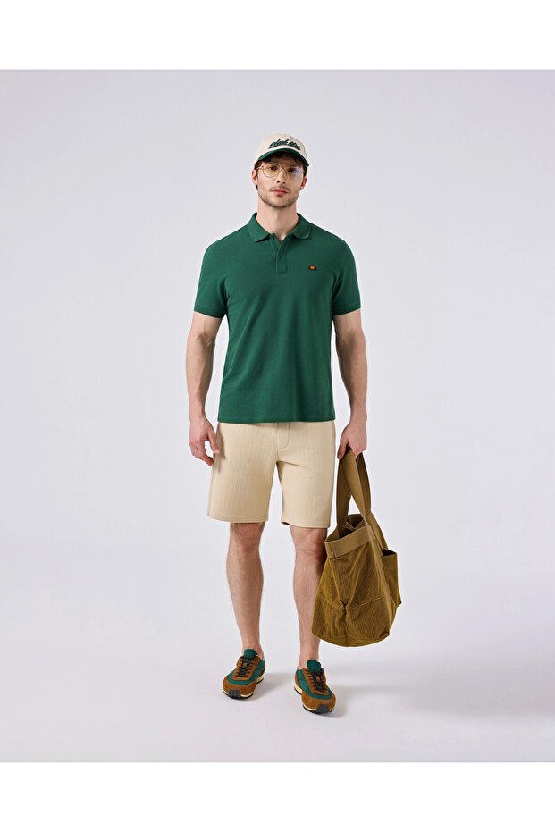 Green Men's Polo Neck T-Shirt 6Sm5044